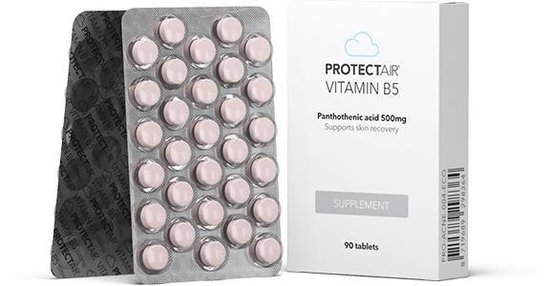 Vitamine B5 tabletten van ProtectAir tegen acne